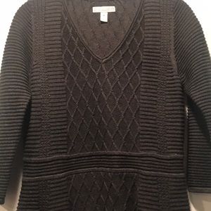 Dana Buchman Gray Knit A Line Dress